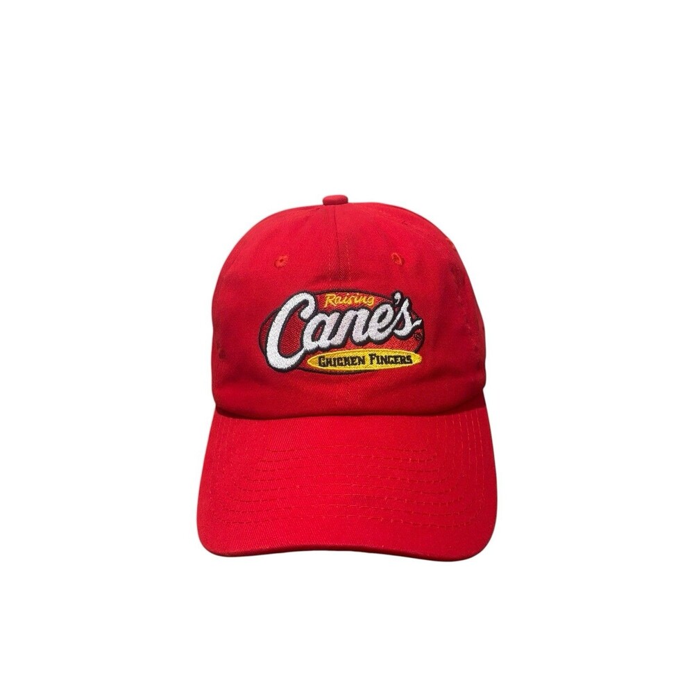 Raising Cane's Chicken Fingers Red Employee Adjustable OS Hat